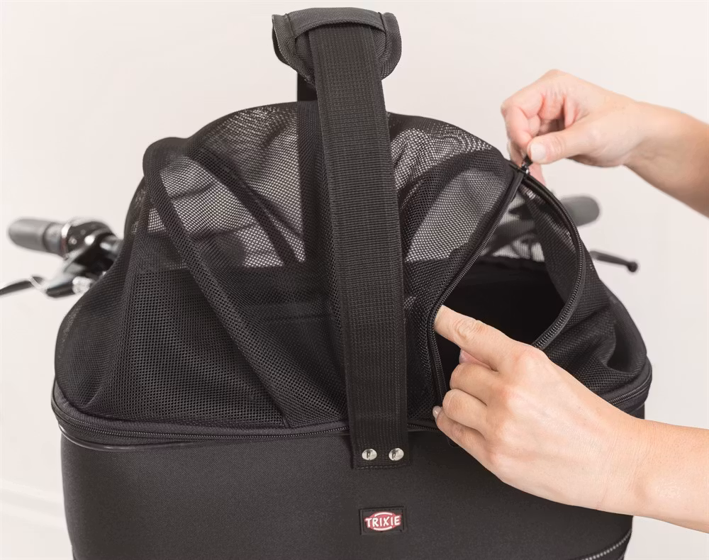 Cykelkorg för hund front med nät - 41 × h47 × 39 cm