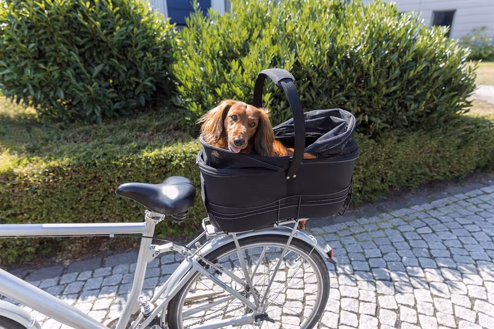 Cykelkorg för pakethållare med nät - 29×h49×60cm