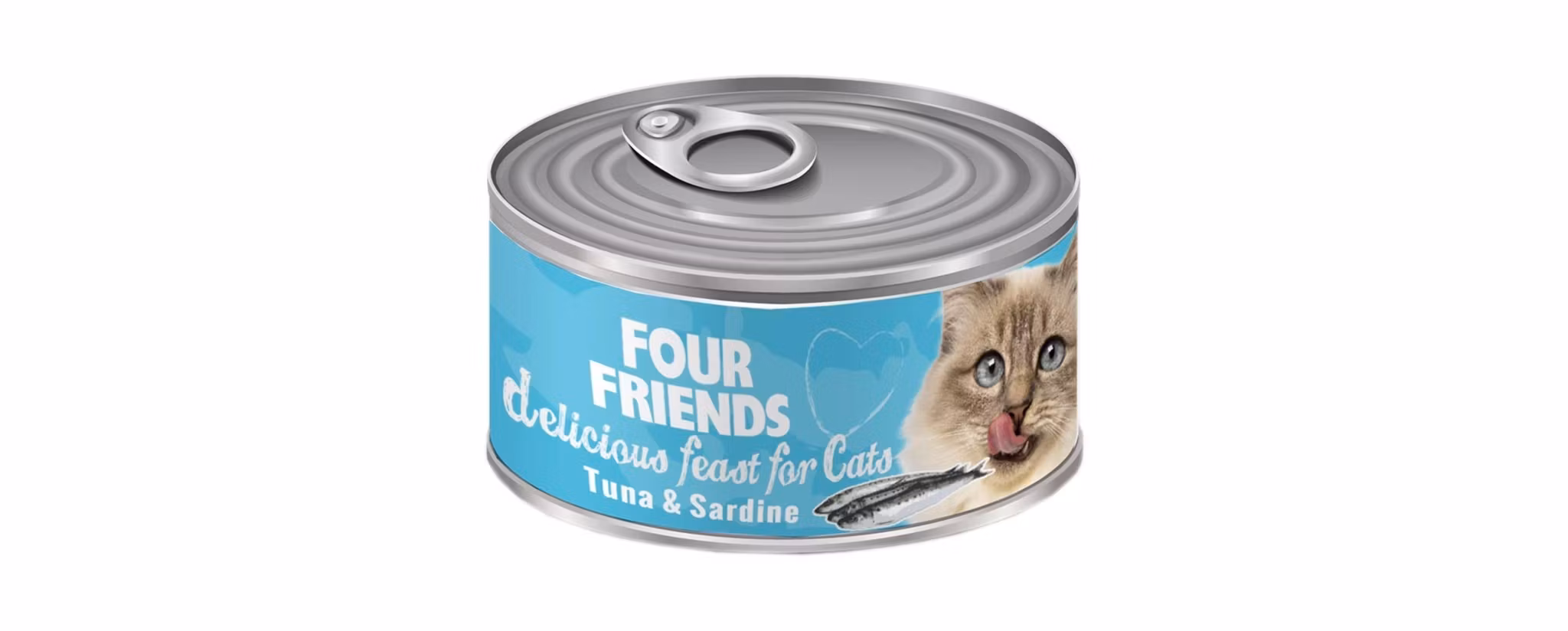 Framsidan av FourFriends tonfisk och sardin.