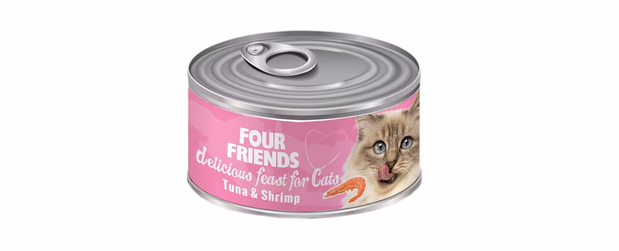 Framsidan av FourFriends tonfisk och räka.