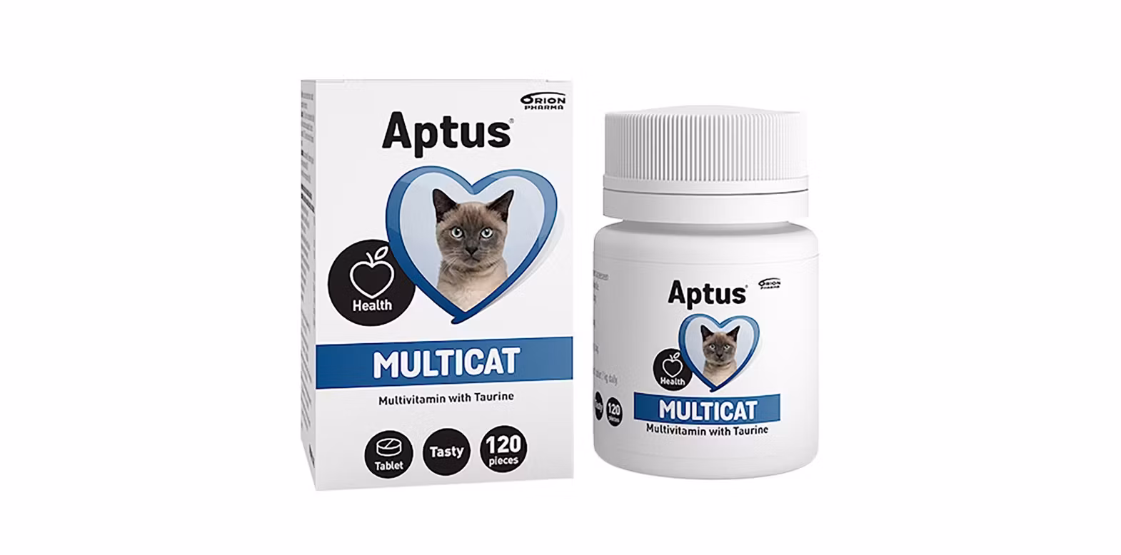 Aptus Multicat och dess förpackning.