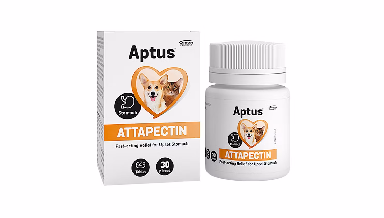 Aptus Attapectin och dess förpackning.