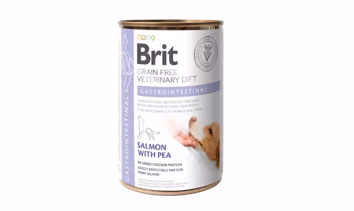 Framsidan av Brit Veterinary Diets Dog Can Gastrointestinal.