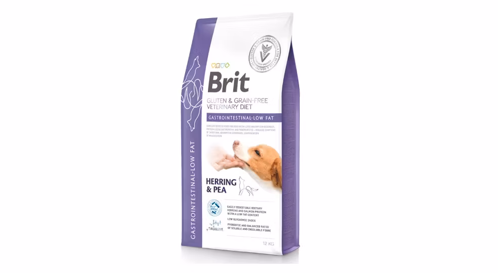 Framsidan av Brit Veterinary Gastrointestinal-Low Fat Herring & Pea.