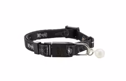 Junior kitten halsband, snabblås bjällra, kattmotiv