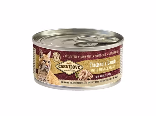 Framsidan av Carnilove Cat Chicken & Lamb.