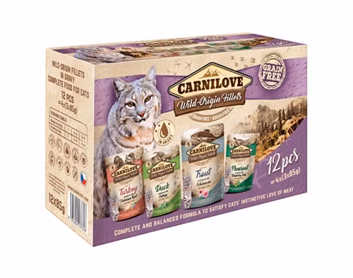 Framsidan av Carnilove Cat Pouch Multipack.
