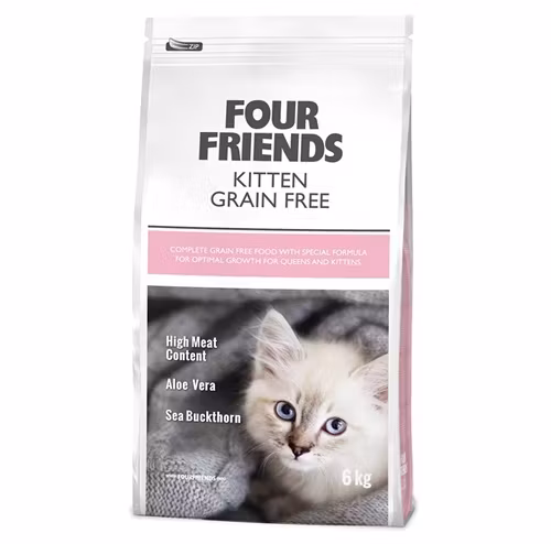 Framsidan av Four Friends Kitten Grain Free.