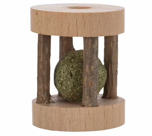 En matatabirulle med en boll på insidan.