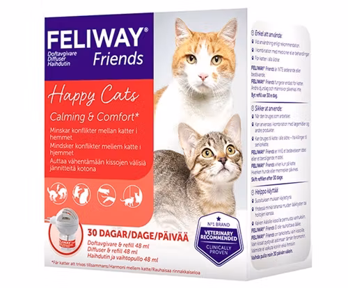 Framsidan av doftavgivaren Feliway Friends.