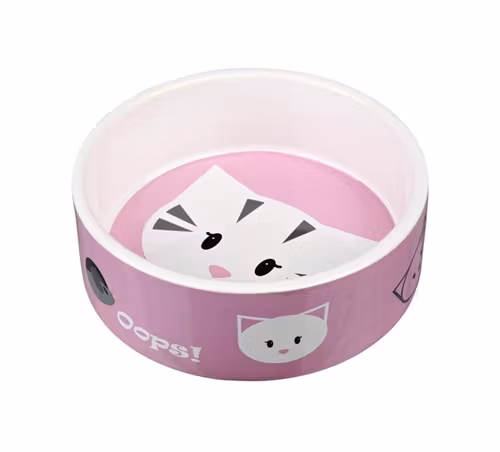 Keramikskålen Mini i rosa färg.