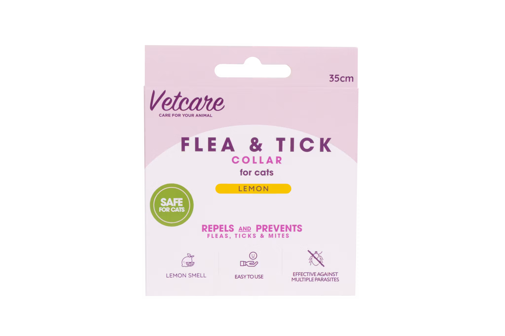 Vetcare Flea & Tick Collar For Cat -  35 cm Lemon
