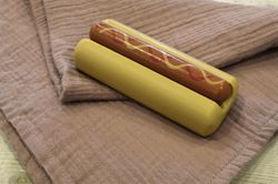 Hot dog/Korv med bröd i trä