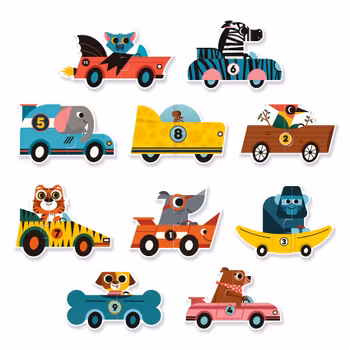 Puzzle Duo Racing Cars