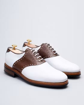 Premier-White Calf/Brown Grain Calf