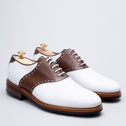 Premier-White Calf/Brown Grain Calf