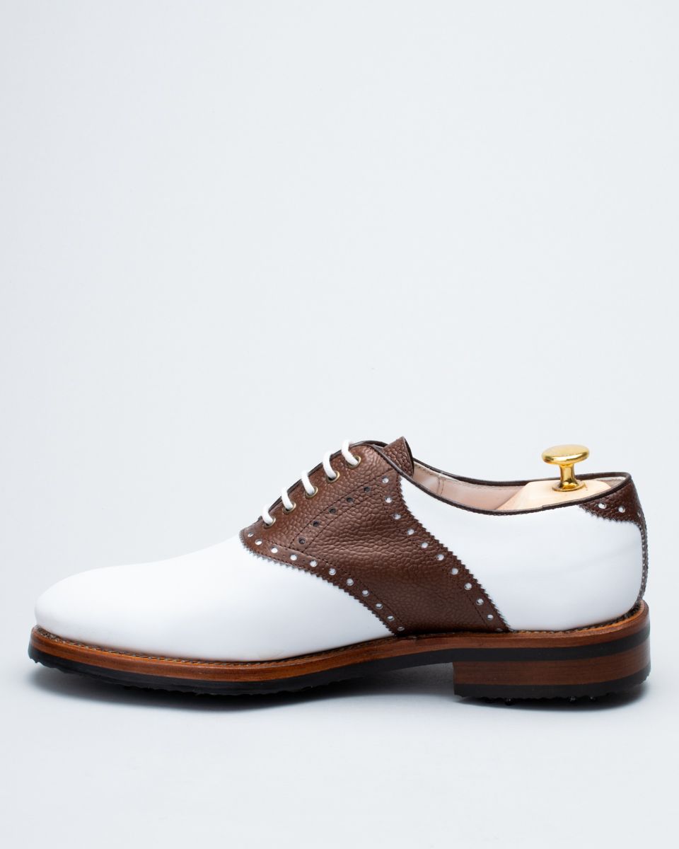 Premier-White Calf/Brown Grain Calf