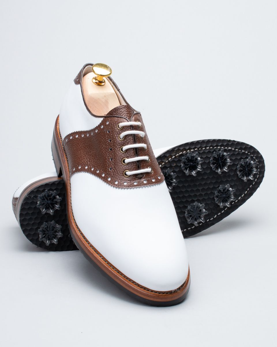 Premier-White Calf/Brown Grain Calf