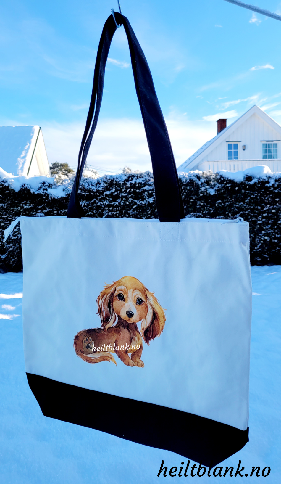 Dachshund veske - rød langhår