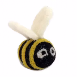 Kattleksak Bärta Honungsbi - 100 % ull
