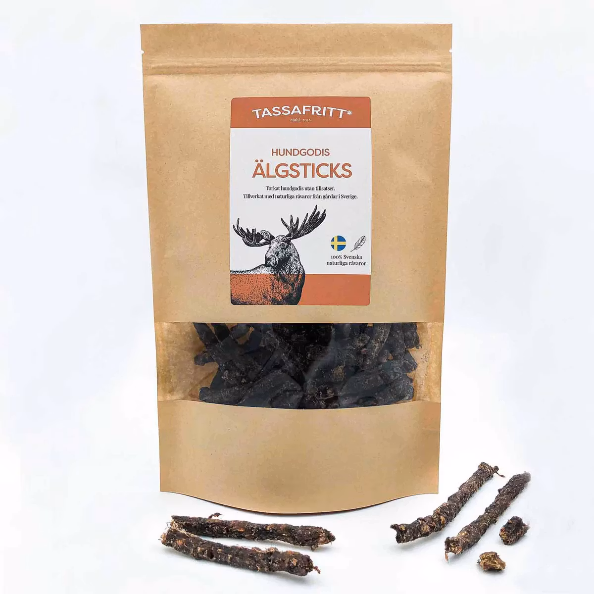 TassaFritt Hundgodis - Älgsticks