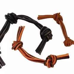 Hundleksak - Läderknutar