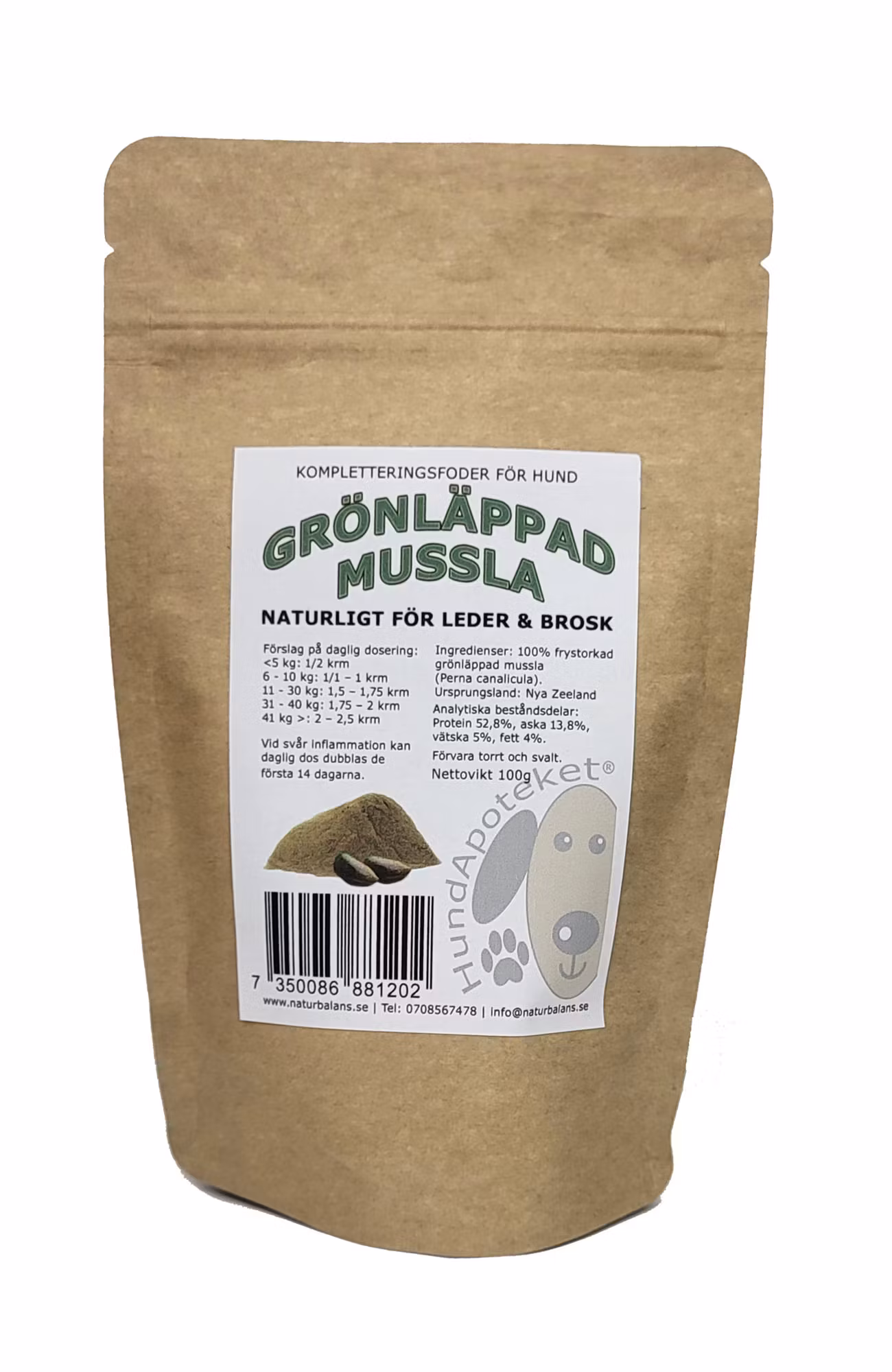 HundApoteket Grönläppad Mussla