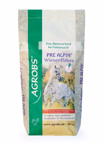 Agrobs Pre Alpin Wiesenflakes (flakes av ängshö) 20 kg
