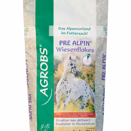 Agrobs Pre Alpin Wiesenflakes (flakes av ängshö) 20 kg