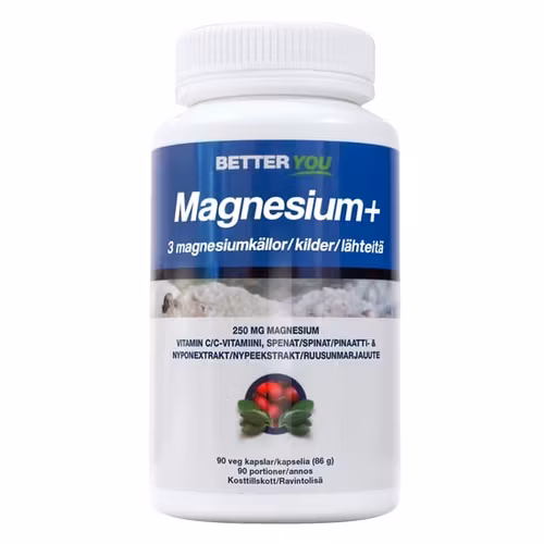 Magnesium+ 90 kapslar