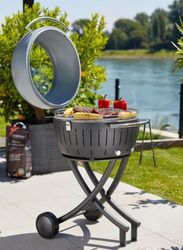 LotusGrill G 600 med lock - Anthracite Grey
