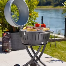 LotusGrill G 600 med lock - Anthracite Grey