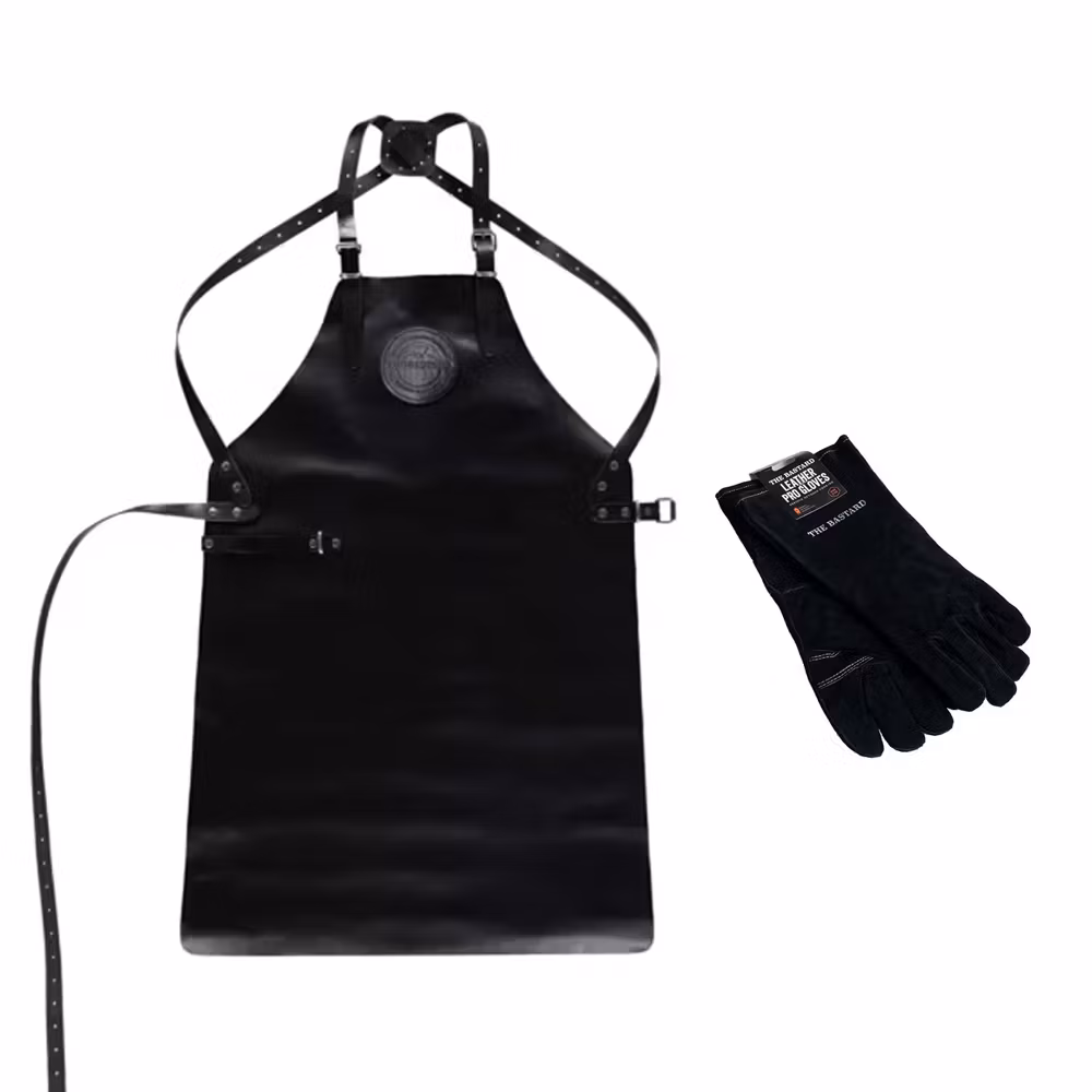 The Bastard Förkläde och Grillhandske i läder