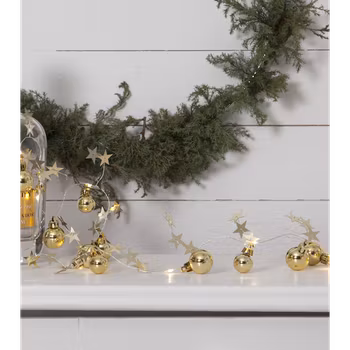 Ljusslinga Julgranskulor guld