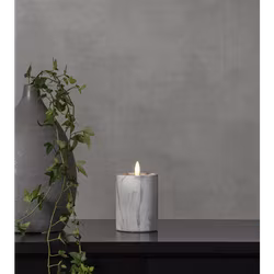 BLockljus Flamme Marble