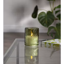 LED Blockljus Flamme Leaf