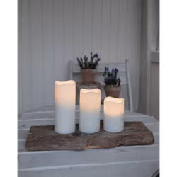 LED Blockljus 3-pack fjärrkontroll