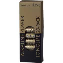 Batteri 20-pack AA 1,5V Power Alkaline
