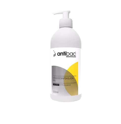 HÅNDDESINFEKSJON 85% 500 ML GEL ANTIBAC