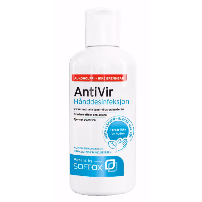 ANTI VIR 250 ML ALKOHOLFRI HÅNDESINFEKSJON 12 STK