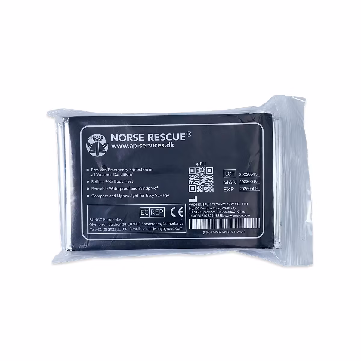 NORSE RESCUE Emergency blanket 140x210cm