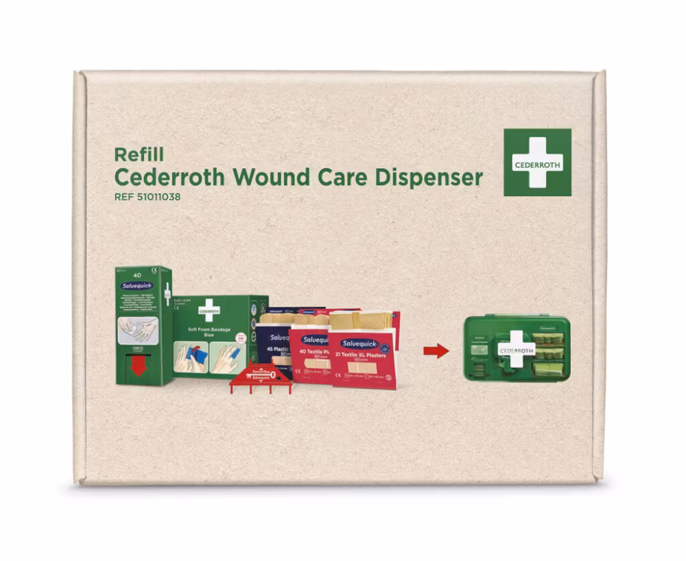 Innhold Cederroth plasterdispenser - refillpakke