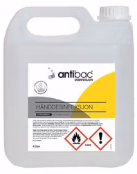 Desinfeksjon hånd Antibac 85% 4 liter