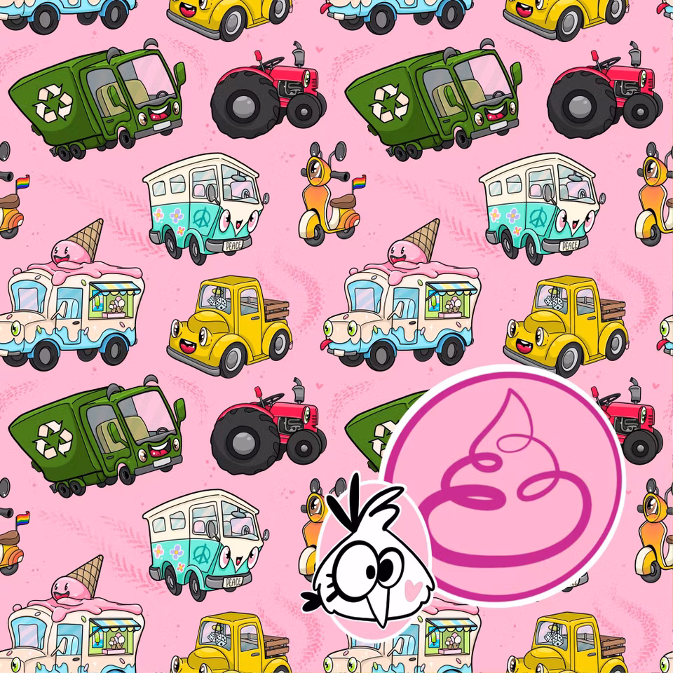 2:a sort Parking Mad Pretty Pink 0,5 m