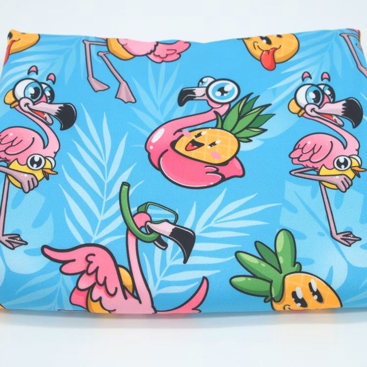 Blue Pink Flamingo Pineapple pinkpoo lycra