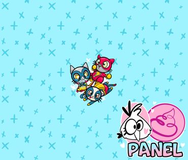 Panel SuperCats Icy Blue
