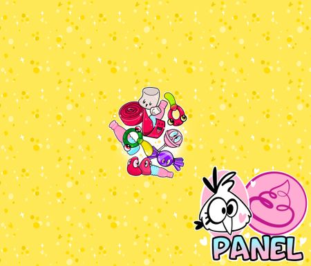 Panel Fizzy Mix Yummy Yellow