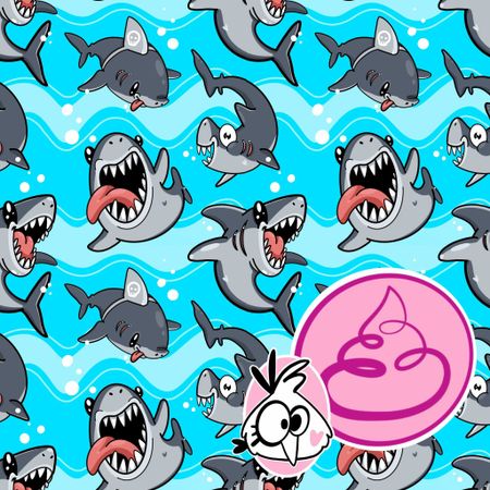 Sharktastic Cool/Icy Blue