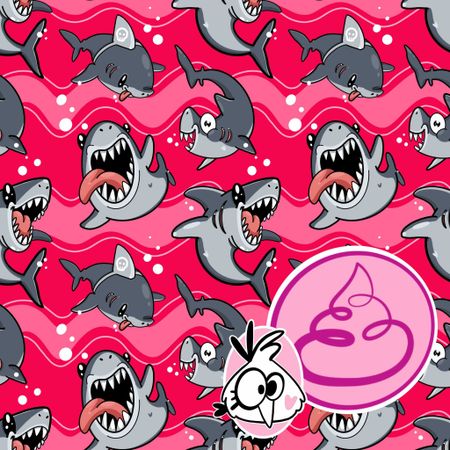 Sharktastic Rosy Raspberry/Pink Badlycra 1,15 m
