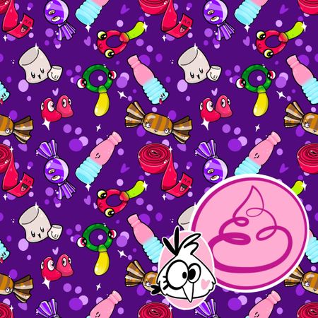 Fizzy Mix Alien Purple French Terry